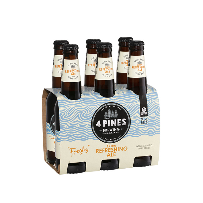 4 Pines Extra Refreshing Ale 6 Pack Bottles product image