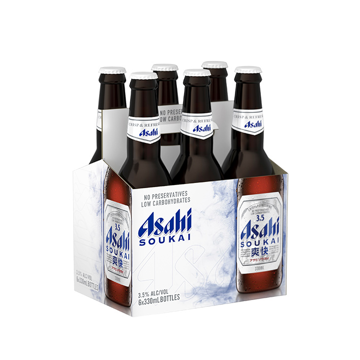 Asashi Soukai 3.5% 6 Pack Bottles product image