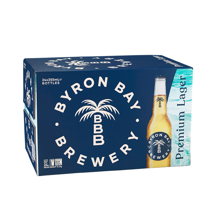 Byron Bay Brewery Premium Lager 24 Pack Bottles product image