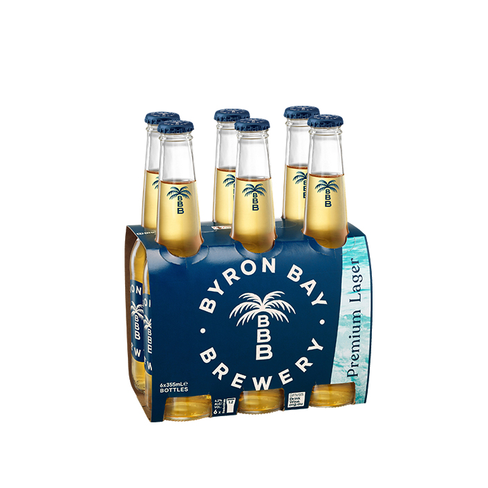 Byron Bay Brewery Premium Lager 6 Pack Bottles product image