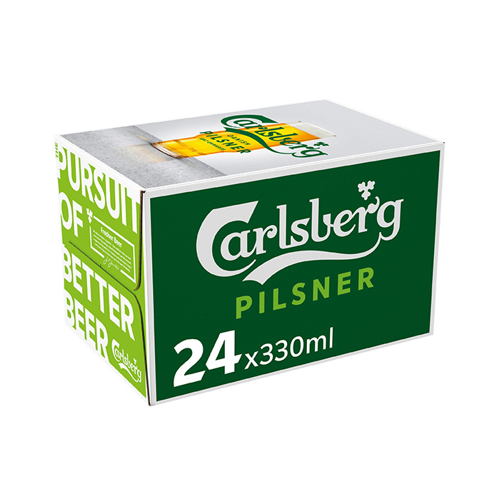 Carlsberg Green Lager 24 Pack Bottles product image