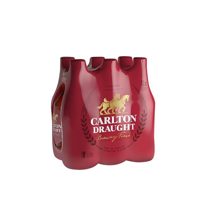 Carlton Draught 6 Pack Bottles product image