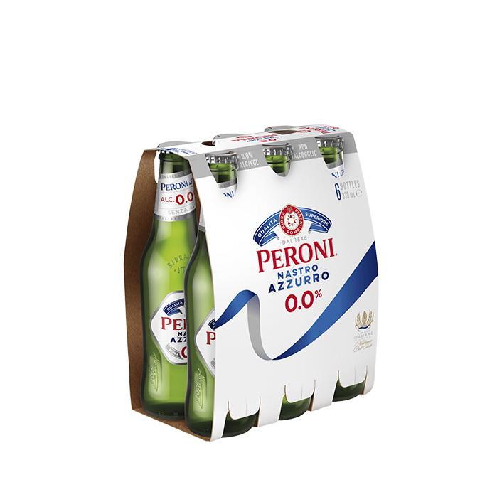 Peroni Nastro Azzurro 0.0% 6 Pack Bottles product image