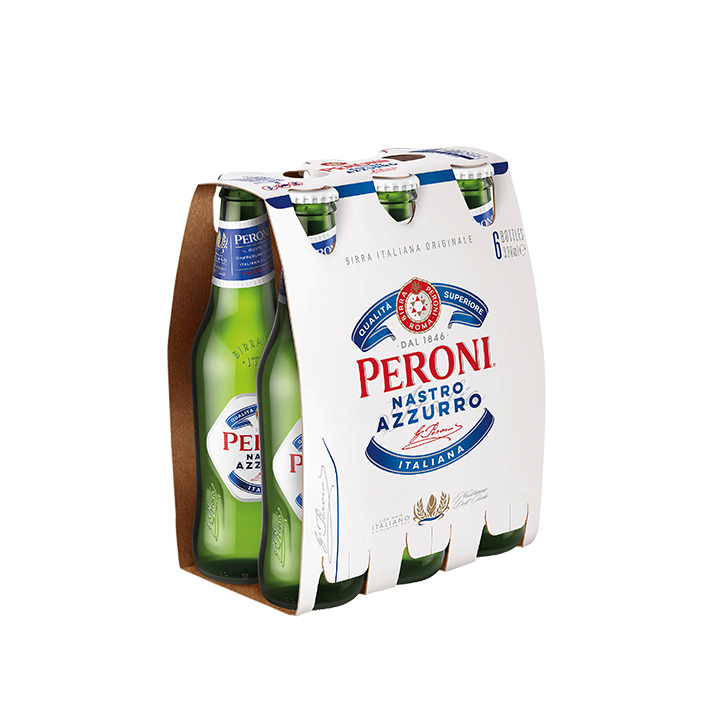Peroni Nastro Azzurro 6 Pack Bottles product image