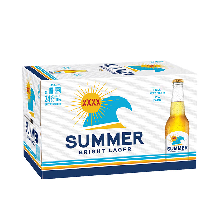 XXXX Summer Bright 24 Pack Bottles product image