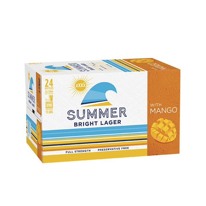 XXXX Summer Bright Mango 24 Pack Bottles product image