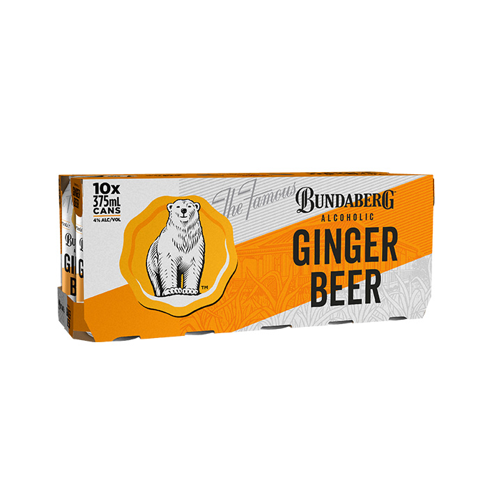 Bundaberg Alcoholic Ginger Beer 10 Pack Cans product image