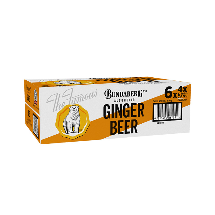 Bundaberg Alcoholic Ginger Beer 24 Pack Cans product image