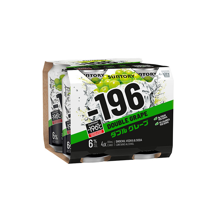 Suntory 196 Double Grape 4 Pack Cans product image