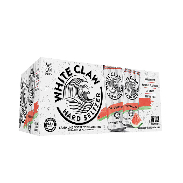 White Claw Hard Seltzer Watermelon 24 Pack Cans product image